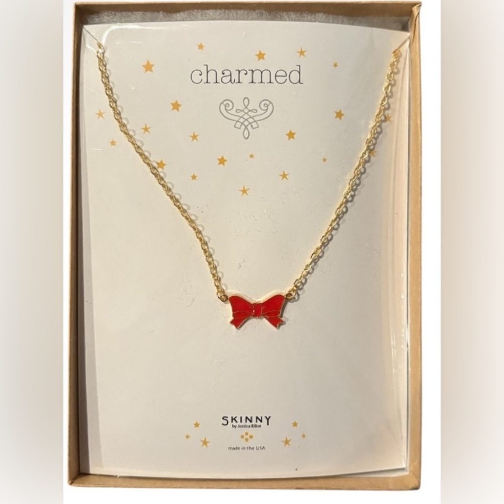 SKINNY by Jessica Elliot Charmed Red and Gold Box - New in Box
